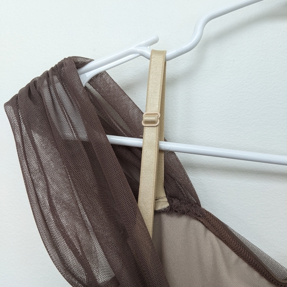 Weissman Show Time Brown Tulle Tank Dress Big Picture 10161 Size M - Picture 5 of 7